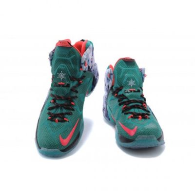 Nike Erkek Lebron 12 Turkuaz / Yeşil Basketbol Ayakkabısı Türkiye - OQ22G2DG